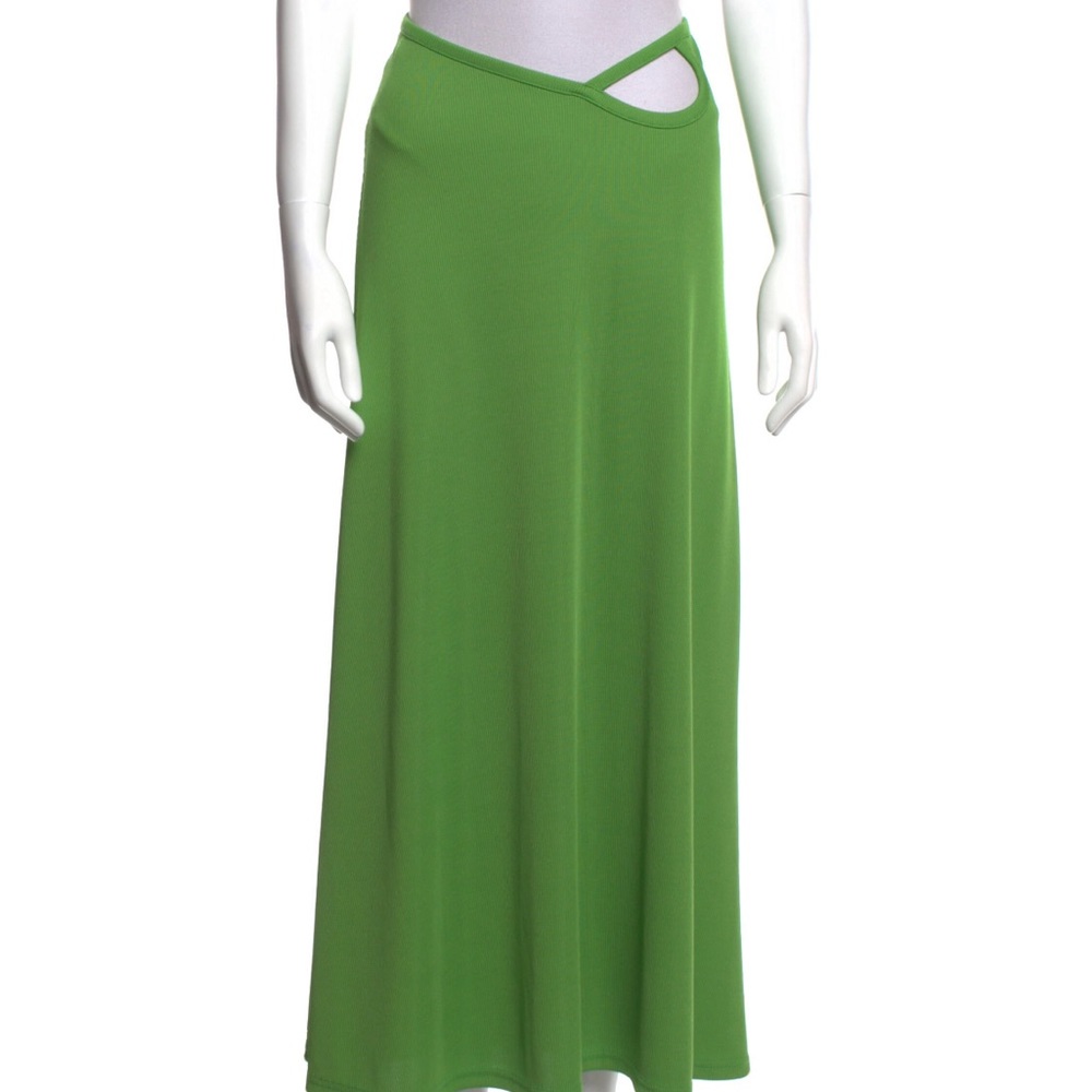 Christopher Esber Looped Asymmetric Cut-Out Rib Knit Maxi Skirt NWT